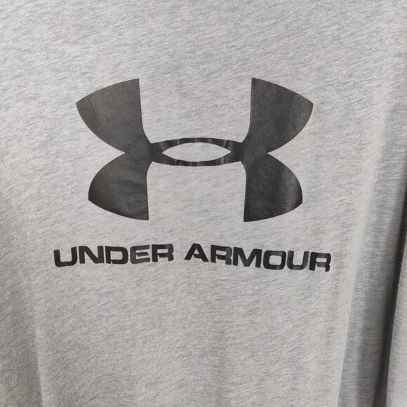 Under Armour Men's Silver Gray T-shirt Size XXL Gorpcore Athletic Sporty - Picture 2 of 8